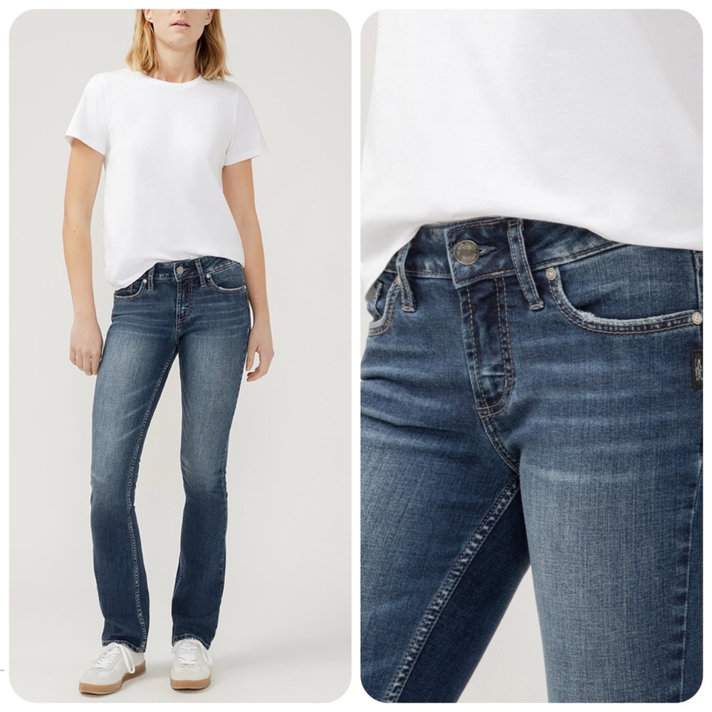 SILVER JEANS Women’s 26 Blue Suki Slim Bootcut LIKE NEW